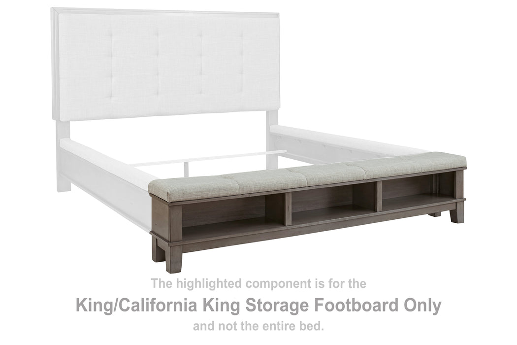 Hallanden King/California King Storage Footboard - B649-56 - In Stock Furniture