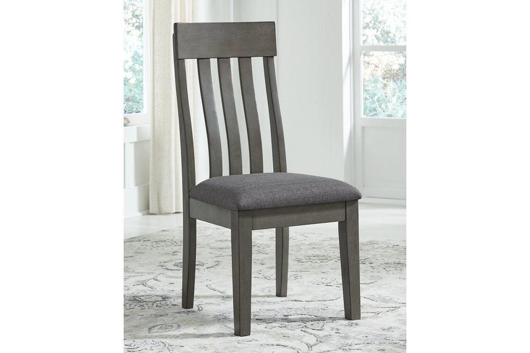 Hallanden Two-tone Gray Dining Chair (Set of 2) - D589-01 - Gate Furniture