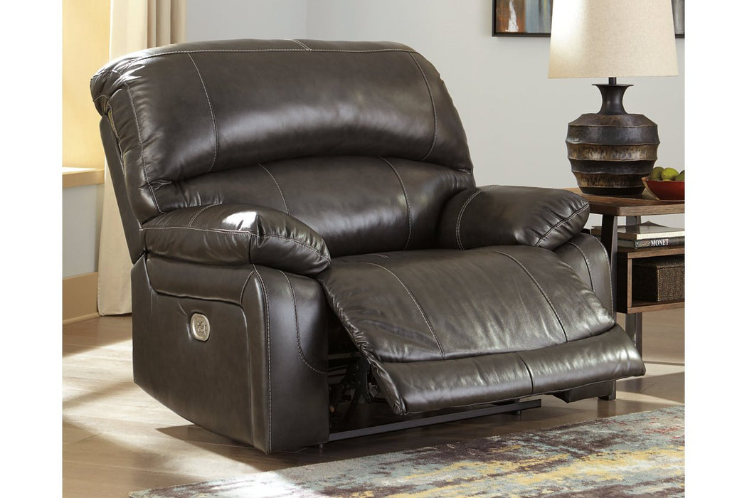 Hallstrung Gray Oversized Power Recliner - U5240382 - Gate Furniture