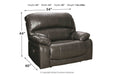 Hallstrung Gray Oversized Power Recliner - U5240382 - Gate Furniture