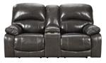 Hallstrung Gray Power Reclining Loveseat with Console - U5240318 - Gate Furniture