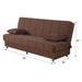 Hamilton 75 in. Convertible Sleeper Sofa in Brown with Storage - SB-HAMILTON - In Stock Furniture