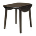 Hammis Dark Brown Round Drop Leaf Dining Set - Gate Furniture