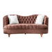 Happy 71 in. Loveseat in Brown - LS-HAPPY-BROWN - In Stock Furniture