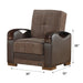 Hartford 35 in. Convertible Sleeper Chair in Brown with Storage - CH-HARTFORD - In Stock Furniture