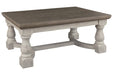 Havalance Gray/White Coffee Table - T814-1 - Gate Furniture