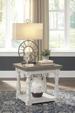 Havalance Gray/White End Table - T814-3 - Gate Furniture