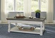 Havalance Gray/White Lift-Top Coffee Table - T814-9 - Gate Furniture