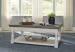 Havalance Gray/White Lift-Top Coffee Table - T814-9 - Gate Furniture