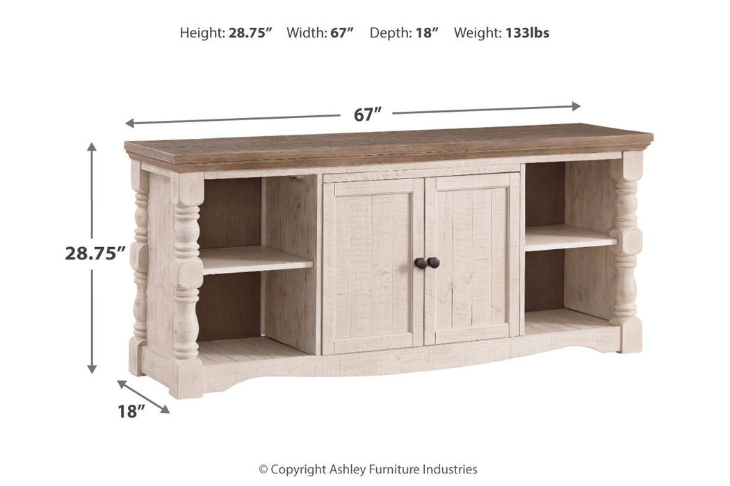 Havalance Two-tone 67" TV Stand - W814-30 - Gate Furniture