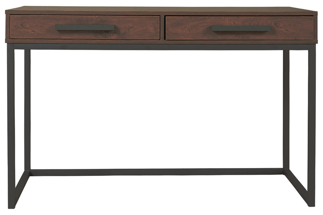 Horatio Warm Brown/Gunmetal Home Office Desk - Z1610999 - Gate Furniture