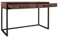 Horatio Warm Brown/Gunmetal Home Office Desk - Z1610999 - Gate Furniture