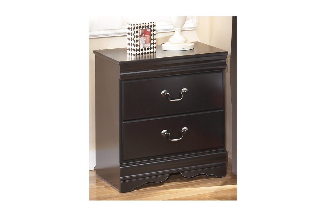 Huey Vineyard Black Nightstand - B128-92 - Gate Furniture