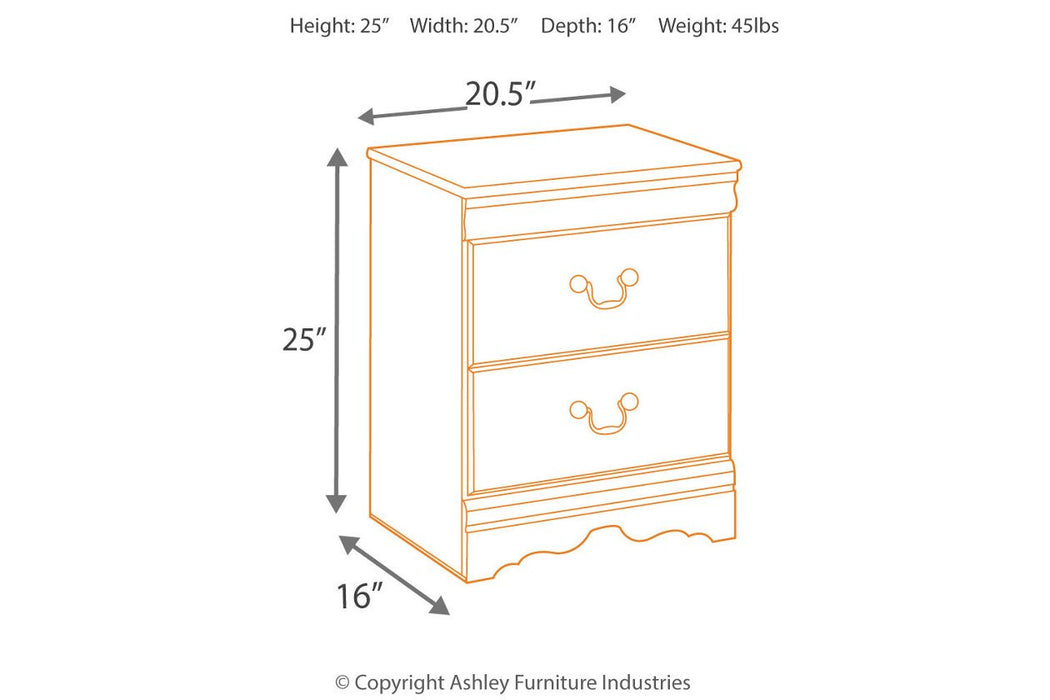 Huey Vineyard Black Nightstand - B128-92 - Gate Furniture