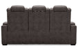 HyllMont Gray Power Reclining Sofa - 9300315 - Gate Furniture