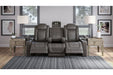 HyllMont Gray Power Reclining Sofa - 9300315 - Gate Furniture