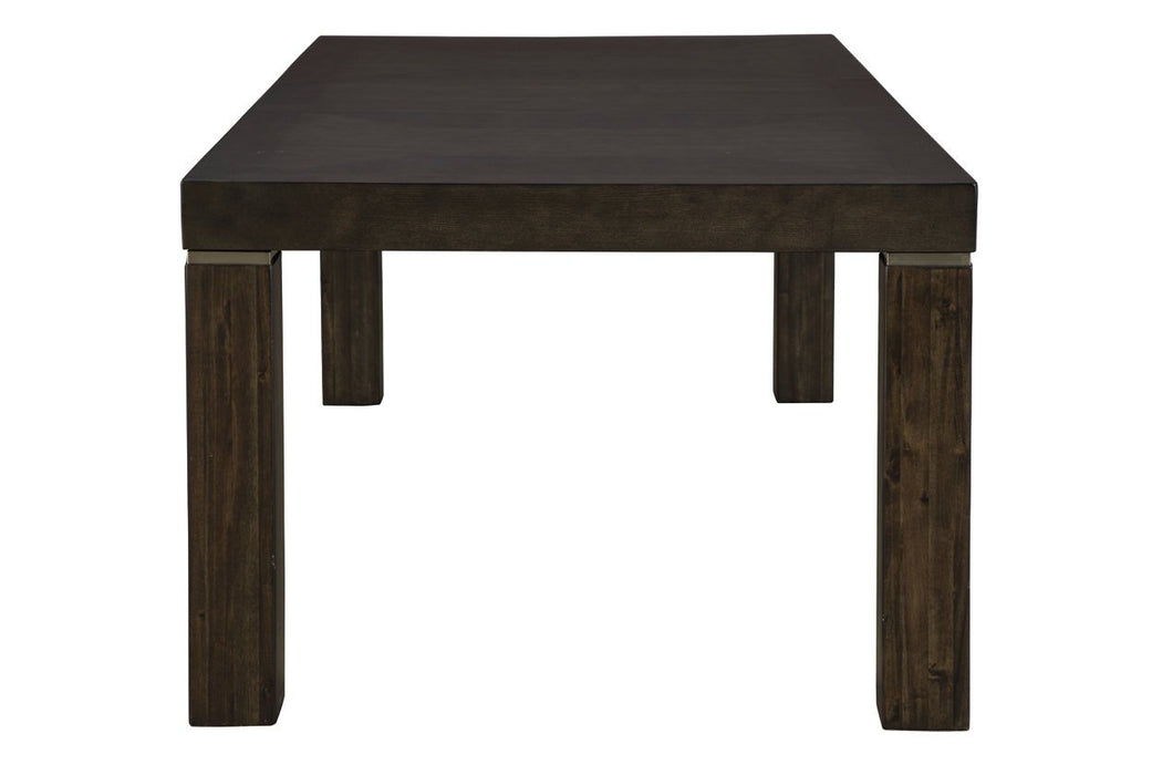 Hyndell Dark Brown Dining Extension Table - D731-35 - Gate Furniture