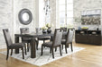 Hyndell Dark Brown Dining Room Set - Gate Furniture