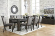 Hyndell Dark Brown Dining Room Set - Gate Furniture