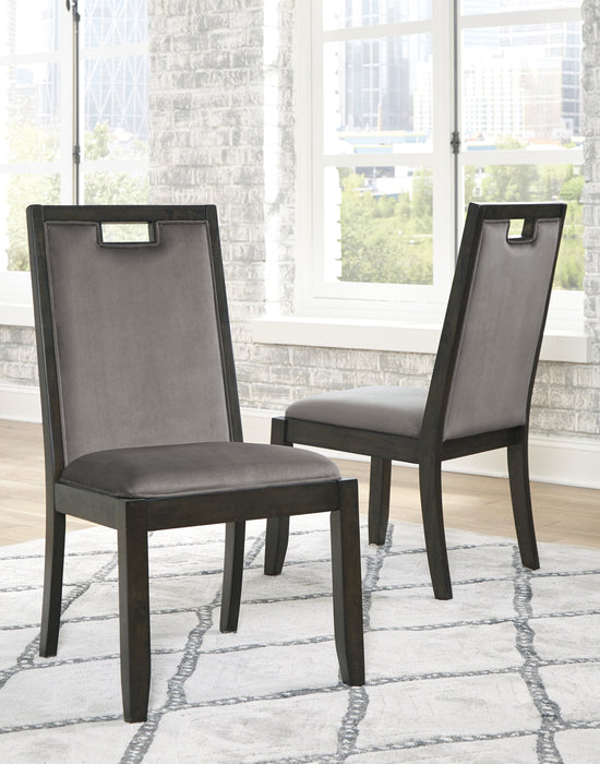 Hyndell Dark Brown Dining Room Set - Gate Furniture