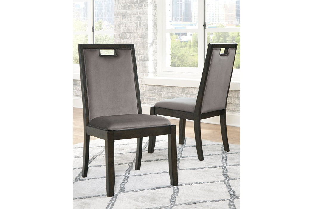 Hyndell Gray/Dark Brown Dining Chair (Set of 2) - D731-01 - Gate Furniture