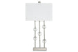 Jaala Clear/Silver Finish Table Lamp - L428064 - Gate Furniture