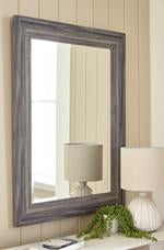 jACEE Antique Gray Accent Mirror - A8010218 - Gate Furniture