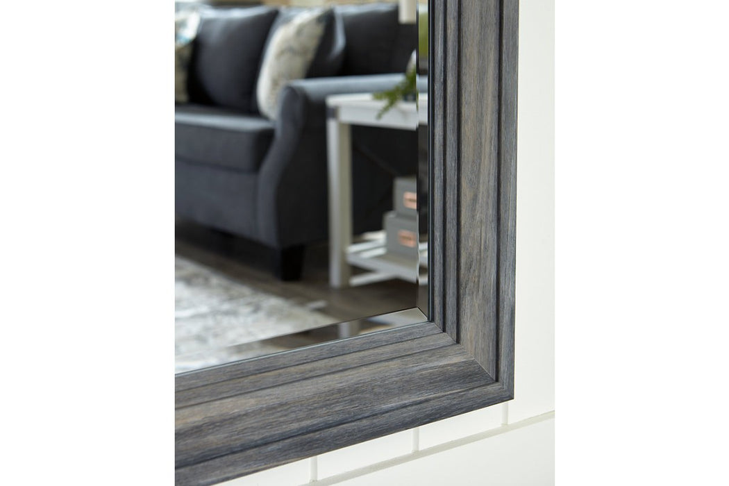 Jacee Antique Gray Floor Mirror - A8010219 - Gate Furniture