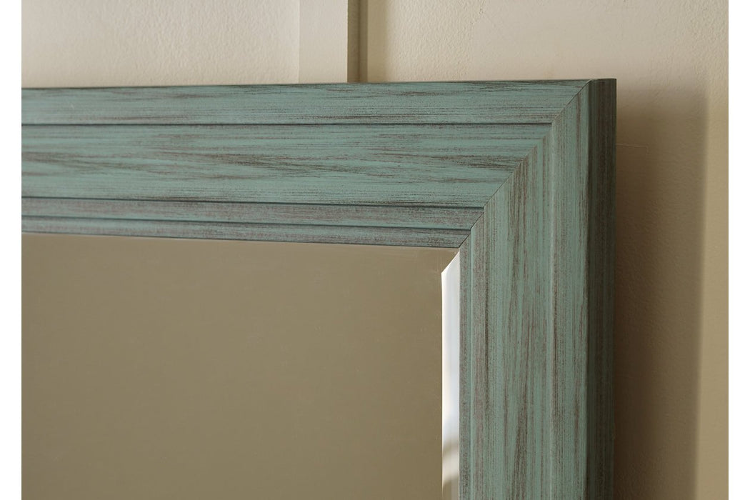 Jacee Antique Teal Accent Mirror - A8010220 - Gate Furniture