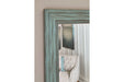 Jacee Antique Teal Floor Mirror - A8010221 - Gate Furniture