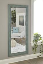 Jacee Antique Teal Floor Mirror - A8010221 - Gate Furniture