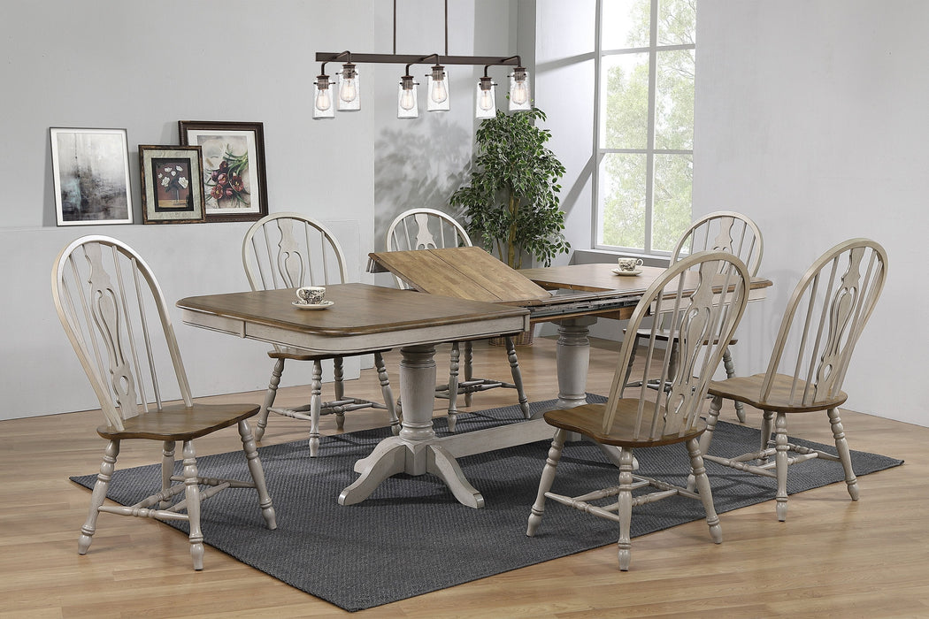 Jack Gray/Brown Keyhole Dining Room Set - Gate Furniture