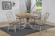 Jack Gray/Brown Keyhole Round Dining Room Set - Gate Furniture