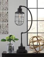 Jae Antique Black Desk Lamp - L734232 - Gate Furniture