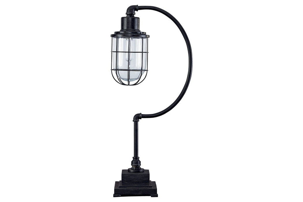 Jae Antique Black Desk Lamp - L734232 - Gate Furniture