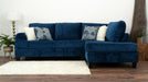 Jamba Navy Sectional - Gate Furniture