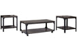 Jandoree Brown/Black Table (Set of 3) - T108-13 - Gate Furniture