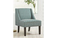 Janesley Teal/Cream Accent Chair - A3000137 - Gate Furniture