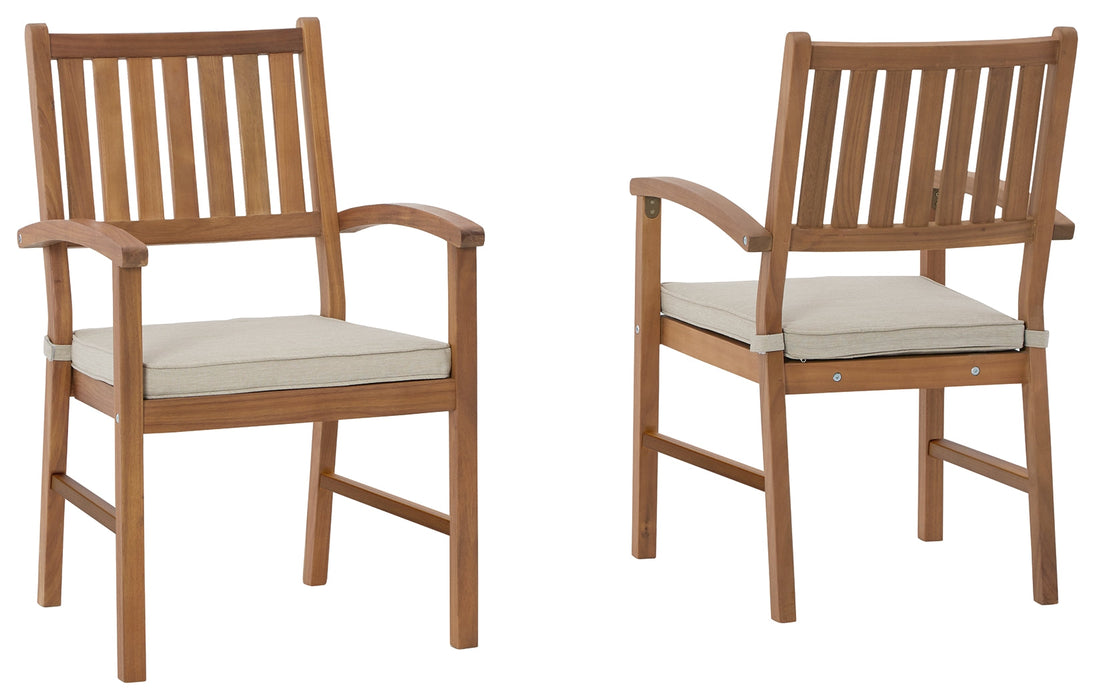 Janiyah Outdoor Dining Arm Chair (Set of 2) - P407-601A - In Stock Furniture