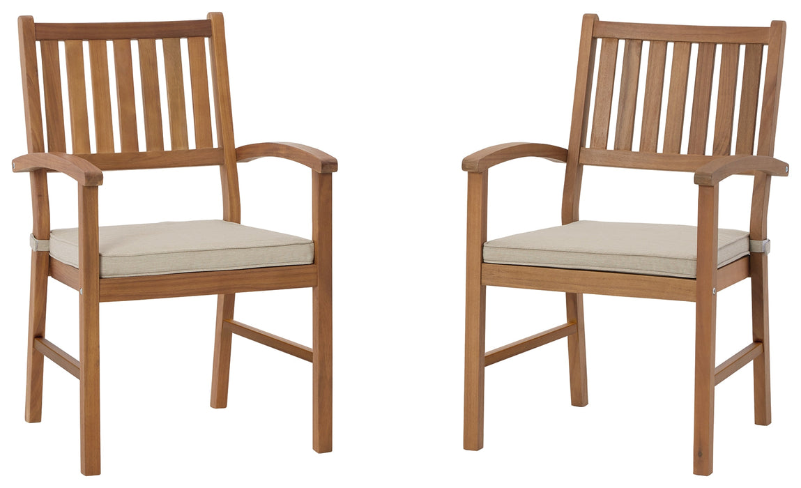 Janiyah Outdoor Dining Arm Chair (Set of 2) - P407-601A - In Stock Furniture