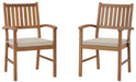 Janiyah Outdoor Dining Arm Chair (Set of 2) - P407-601A - In Stock Furniture