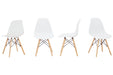 Jaspeni White/Natural Dining Chair - D200-02 - Gate Furniture