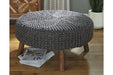 Jassmyn Charcoal Oversized Accent Ottoman - A3000216 - Gate Furniture