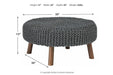 Jassmyn Charcoal Oversized Accent Ottoman - A3000216 - Gate Furniture