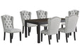 Jeanette Black Dining Table - D702-25 - Gate Furniture