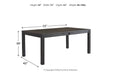 Jeanette Black Dining Table - D702-25 - Gate Furniture