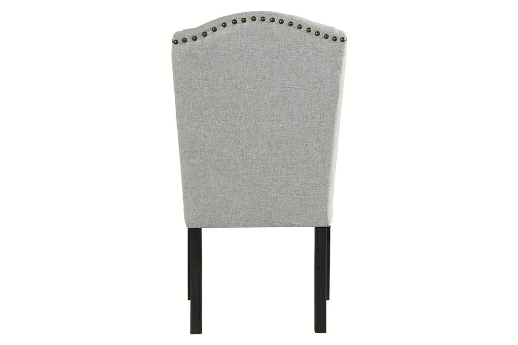 Jeanette Linen Dining Chair (Set of 2) - D702-01 - Gate Furniture