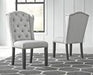 Jeanette Linen Dining Chair (Set of 2) - D702-01 - Gate Furniture