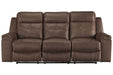 Jesolo Coffee Reclining Sofa - 8670488 - Gate Furniture