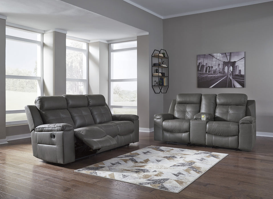 Jesolo Dark Gray Reclining Living Room Set - Gate Furniture
